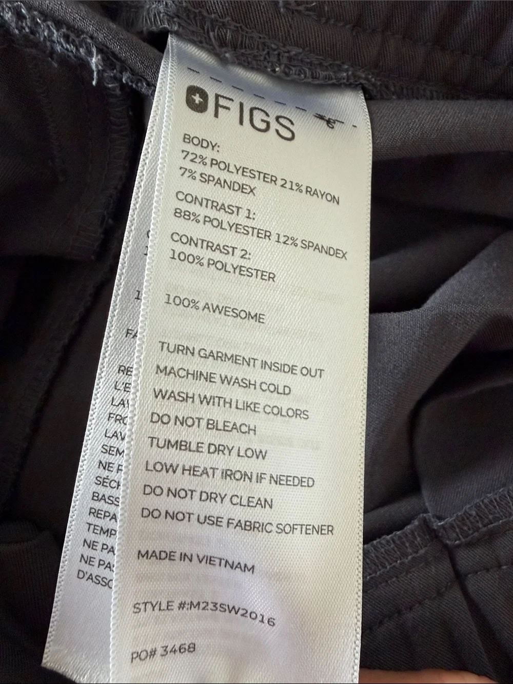 FIGS Leon Scrub Top Tansen Jogger Set Charcoal Gray Men’s Small - Picture 7 of 8